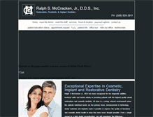 Tablet Screenshot of mccrackendds.com